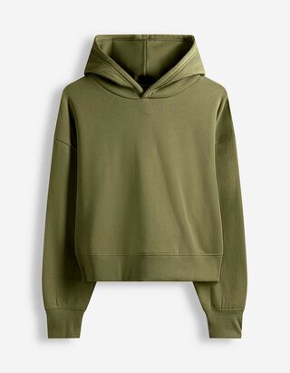 Hoodie - Effen - donkergroen