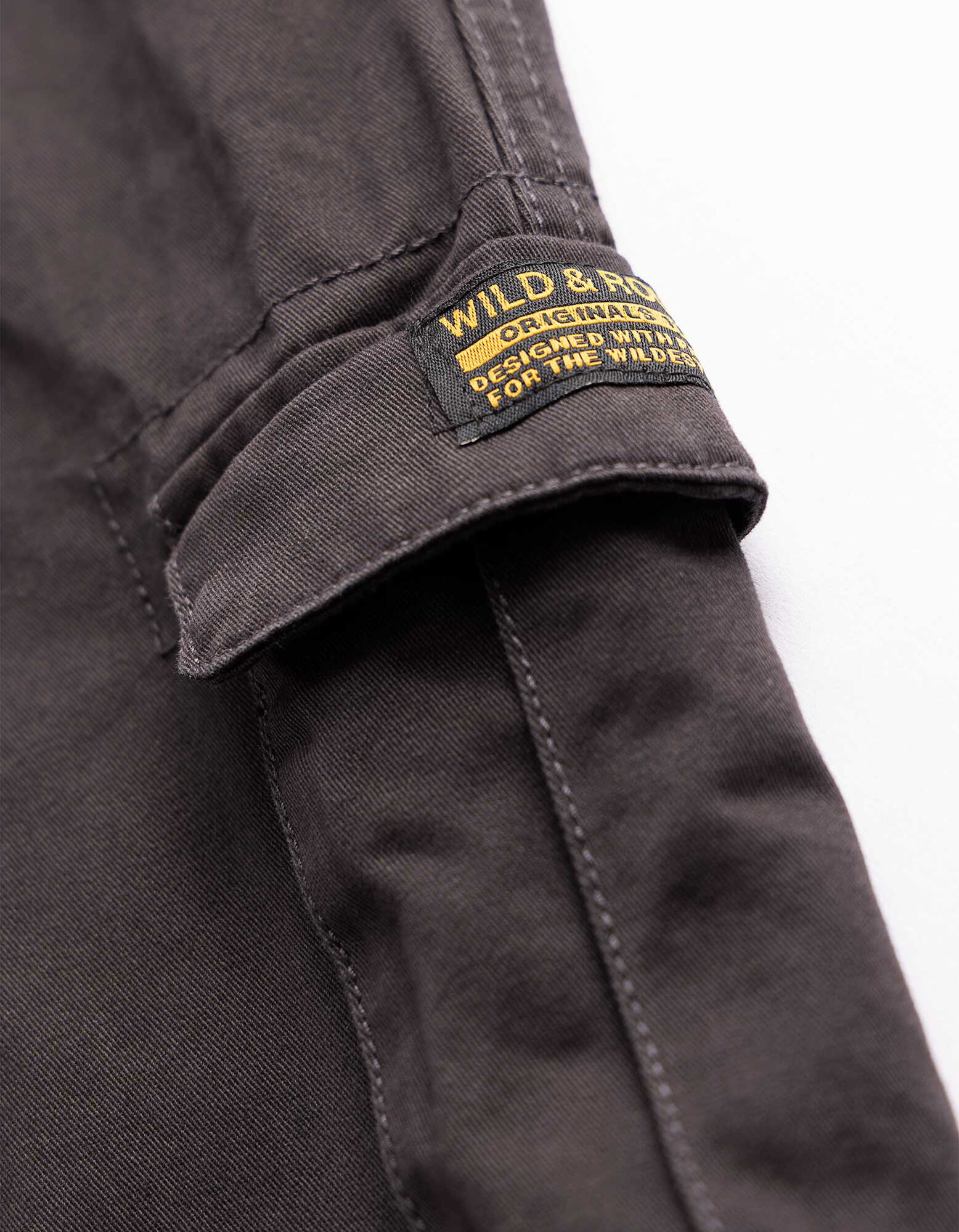 Jogpants - Aufgesetze Taschen - Dunkelgrau