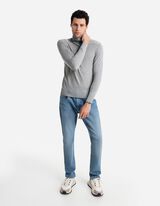 Maglia a manica lunga - Collo dolcevita - grigio chiaro