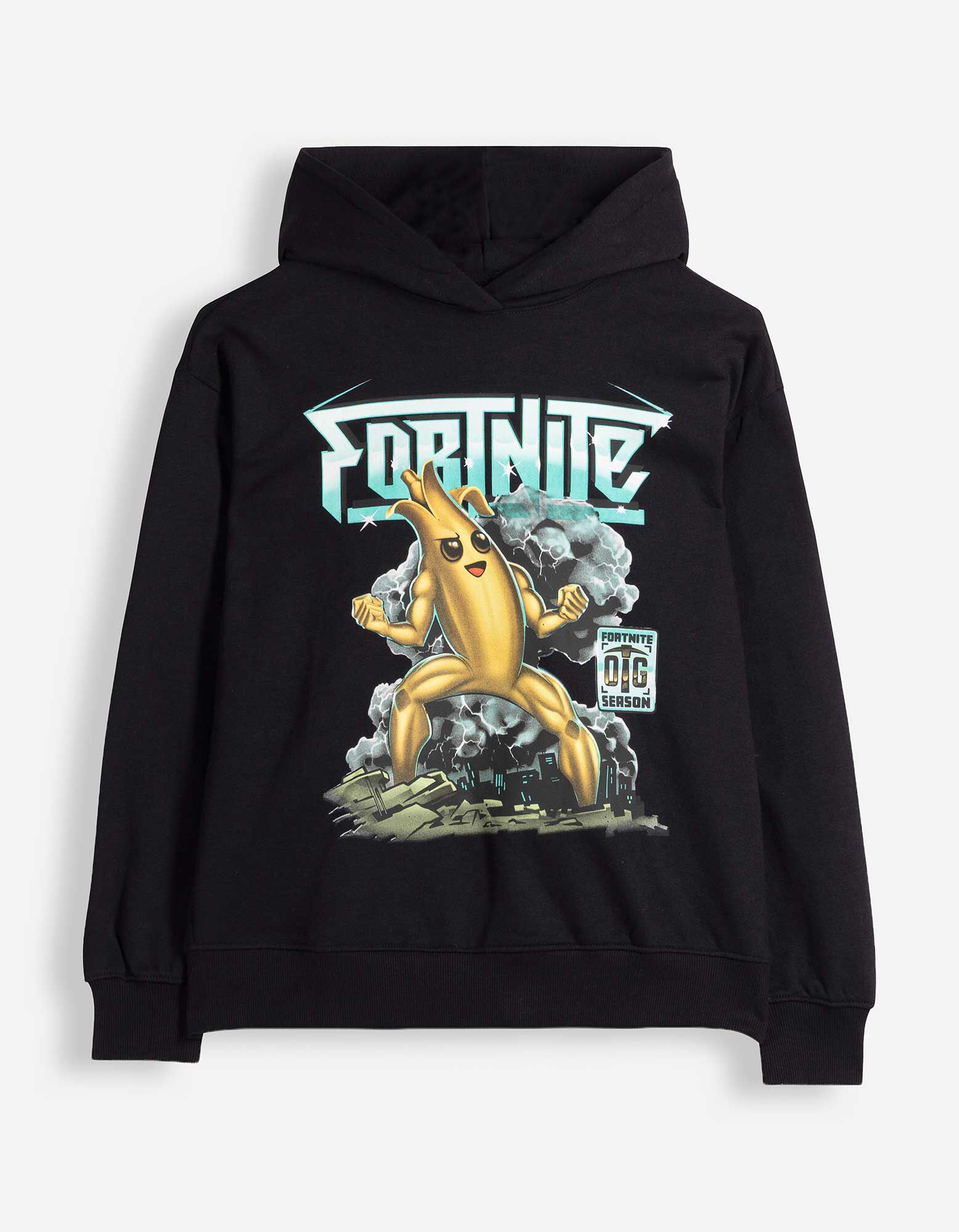Mikina s kapuc&iacute; - Fortnite - Čern&aacute;
