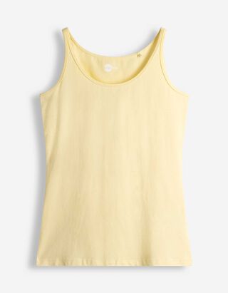Top - Percentuale di tessuto elasticizzato - giallo chiaro