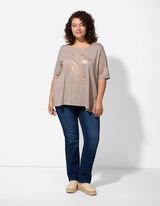 T-Shirt - Print - beige