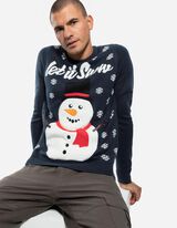 Strickpullover - Christmas - dunkelblau