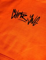 Felpa con cappuccio - Impronta sul retro - arancione