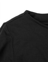 Hossz&uacute; ujj&uacute; felső - Cs&oacute;naknyak&uacute; - fekete