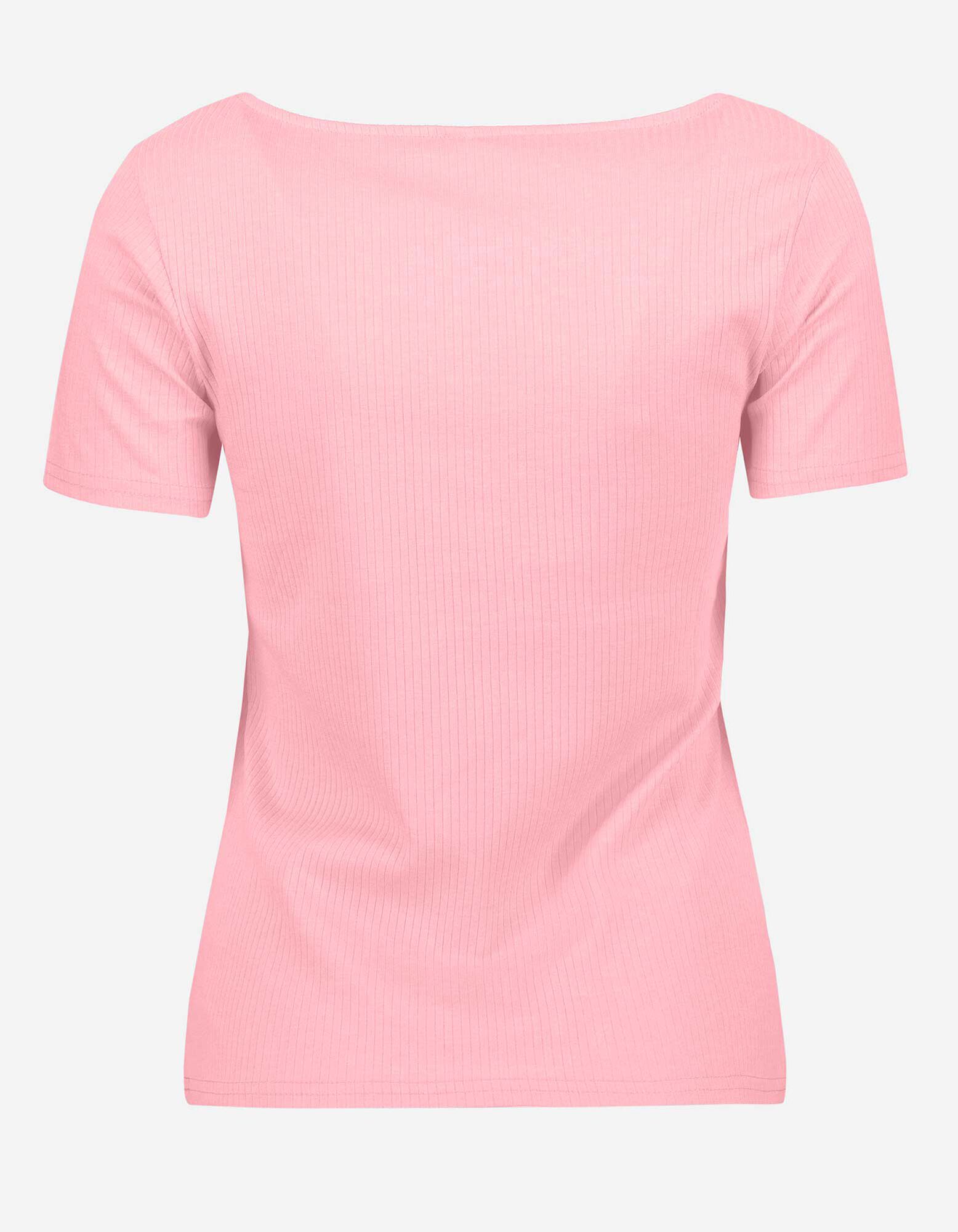 T-shirt - Encolure carr&eacute;e - Rose