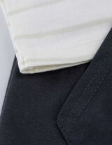 Set aus Langarmshirt und Hose - Streifen - wei&szlig;