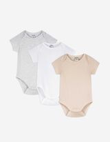 Rövid ujjú body - 3 darabos csomag