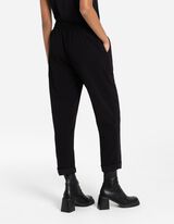 Cigaretės kelnės - Užlenktas kraštas - juodas