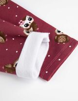 Set aus Sweatshirt Hose und Stirnband - Schleifenapplikation - rosa