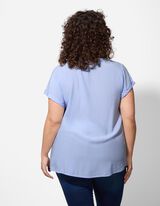 Halenka - Viskóza - svetle  modra