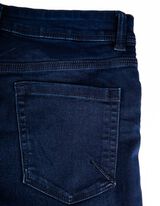 Farmerice - Visoki struk - tamno-plava