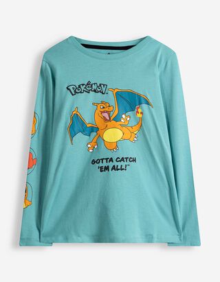Langarmshirt - Pok&eacute;mon - t&uuml;rkis