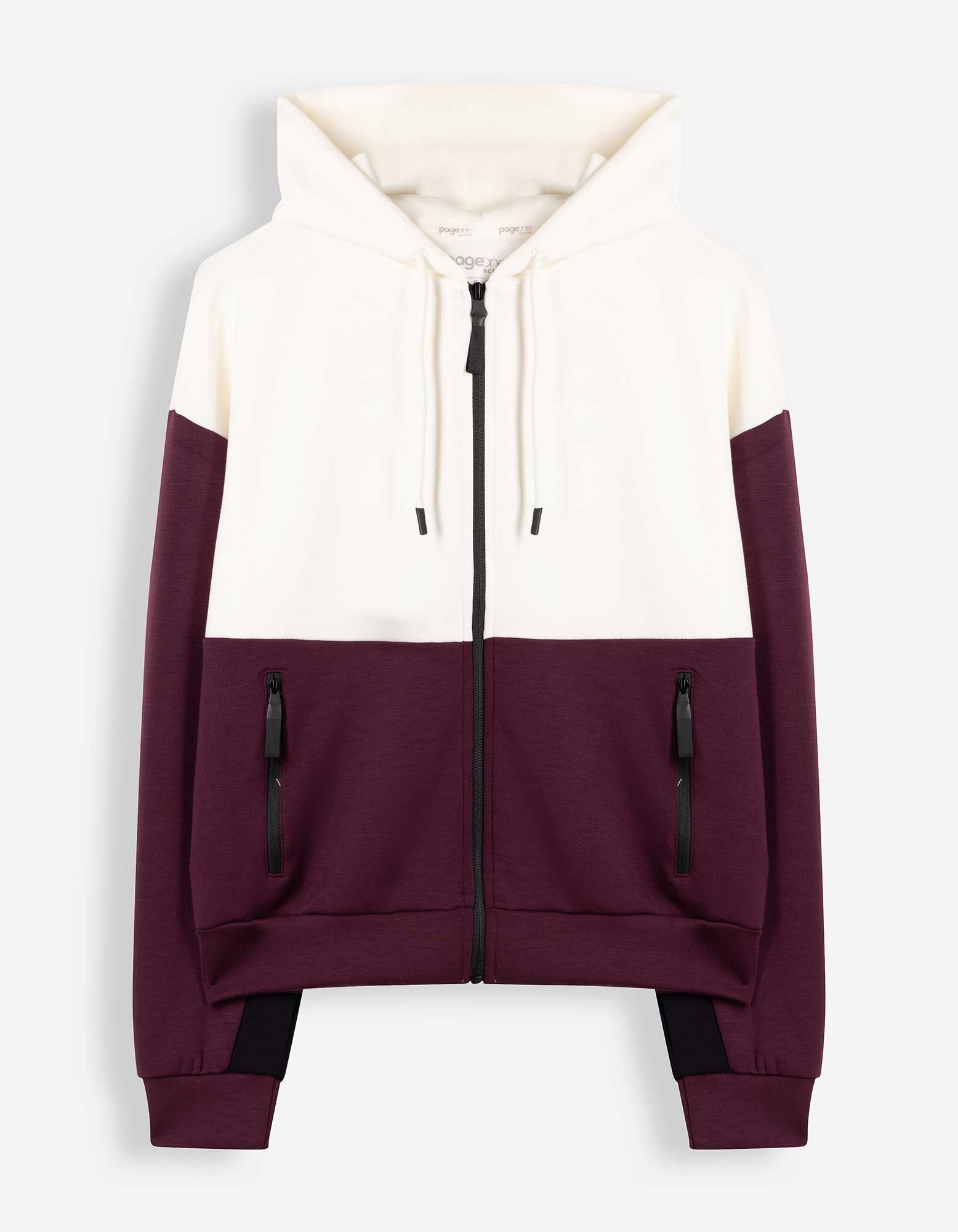 Sweatjacke - Modal-Anteil - Lila