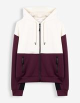 Sweatjacke - Modal-Anteil - Lila
