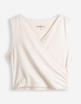 Cropped Shirt - Atmungsaktiv - Off-White