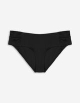 Bikinislip - Strukturiertes Material - schwarz