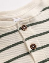 Langarmshirt - Streifen - wei&szlig;