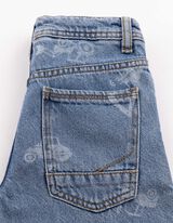Jeans - Laserprint - Hellblau