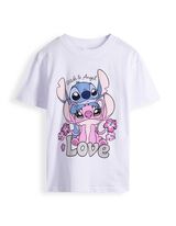 Set aus T-Shirt und Hose - Lilo & Stitch - Wei&szlig;