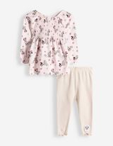 Set aus Kleid und Leggings - Minnie Mouse - rosa