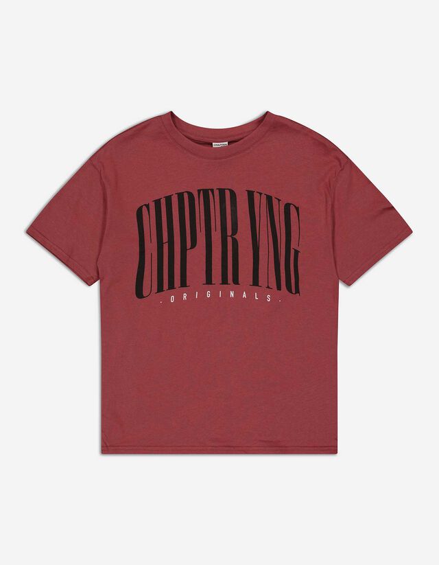 T-shirt - Statement - rosso scuro