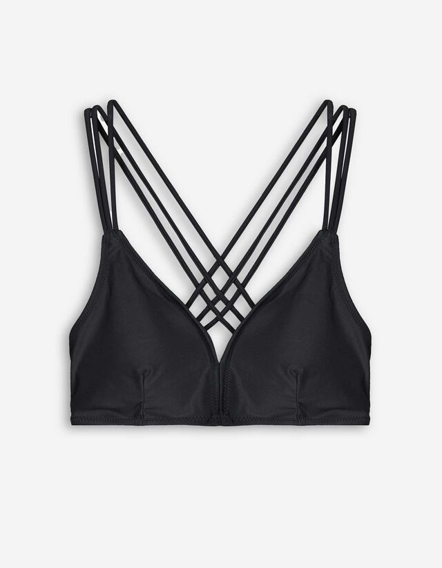 Top bikini - Tinta unita - nero