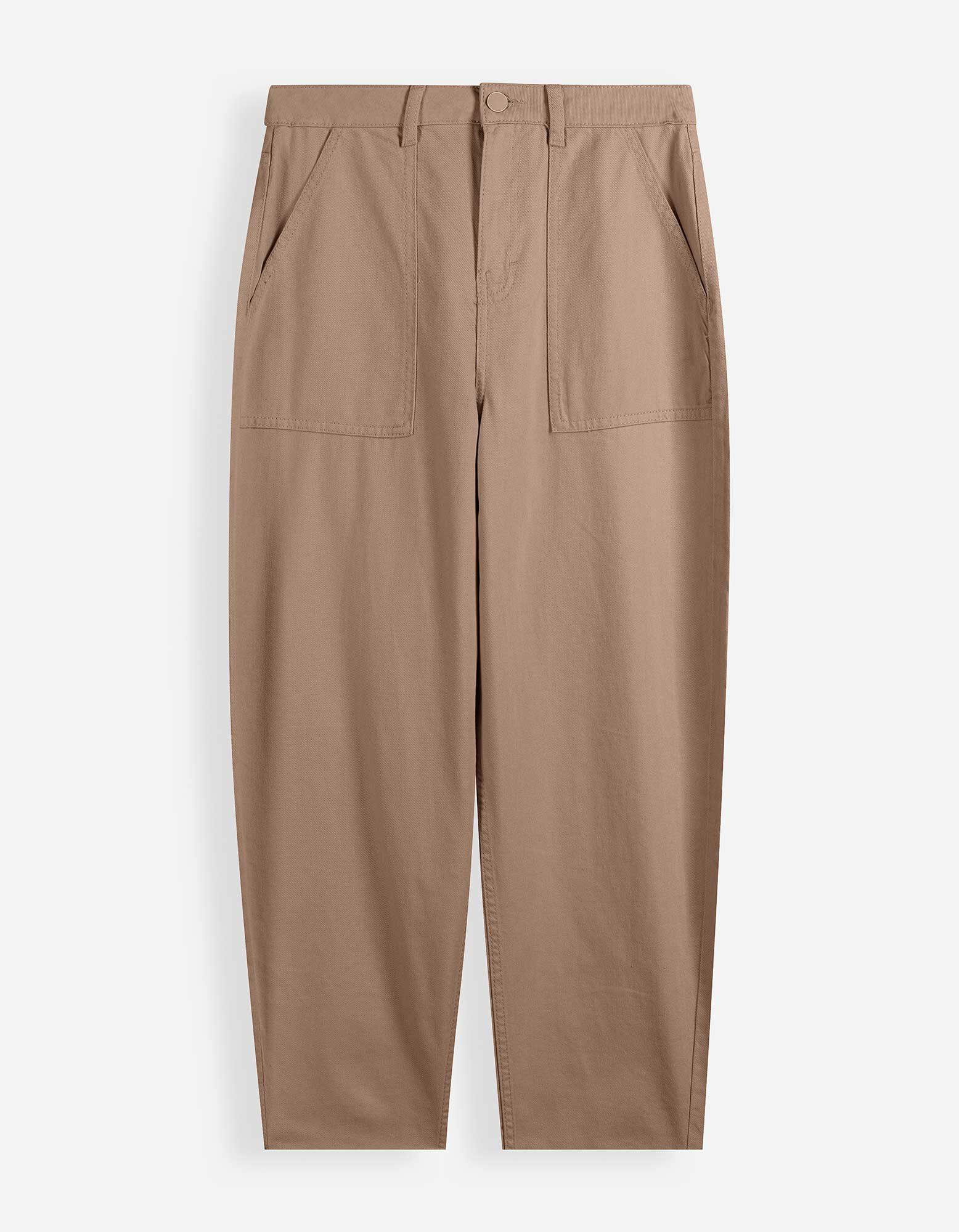 Jeans - Barrel Fit - Braun