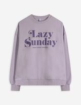 Sweatshirt - Tekst - lila