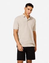 Polo - Unicolore - Beige