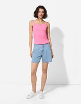 Pantaloni scurți denim - Amestec de bumbac - Albastru deschis