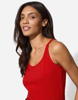 Top - Stretchanteil - rot