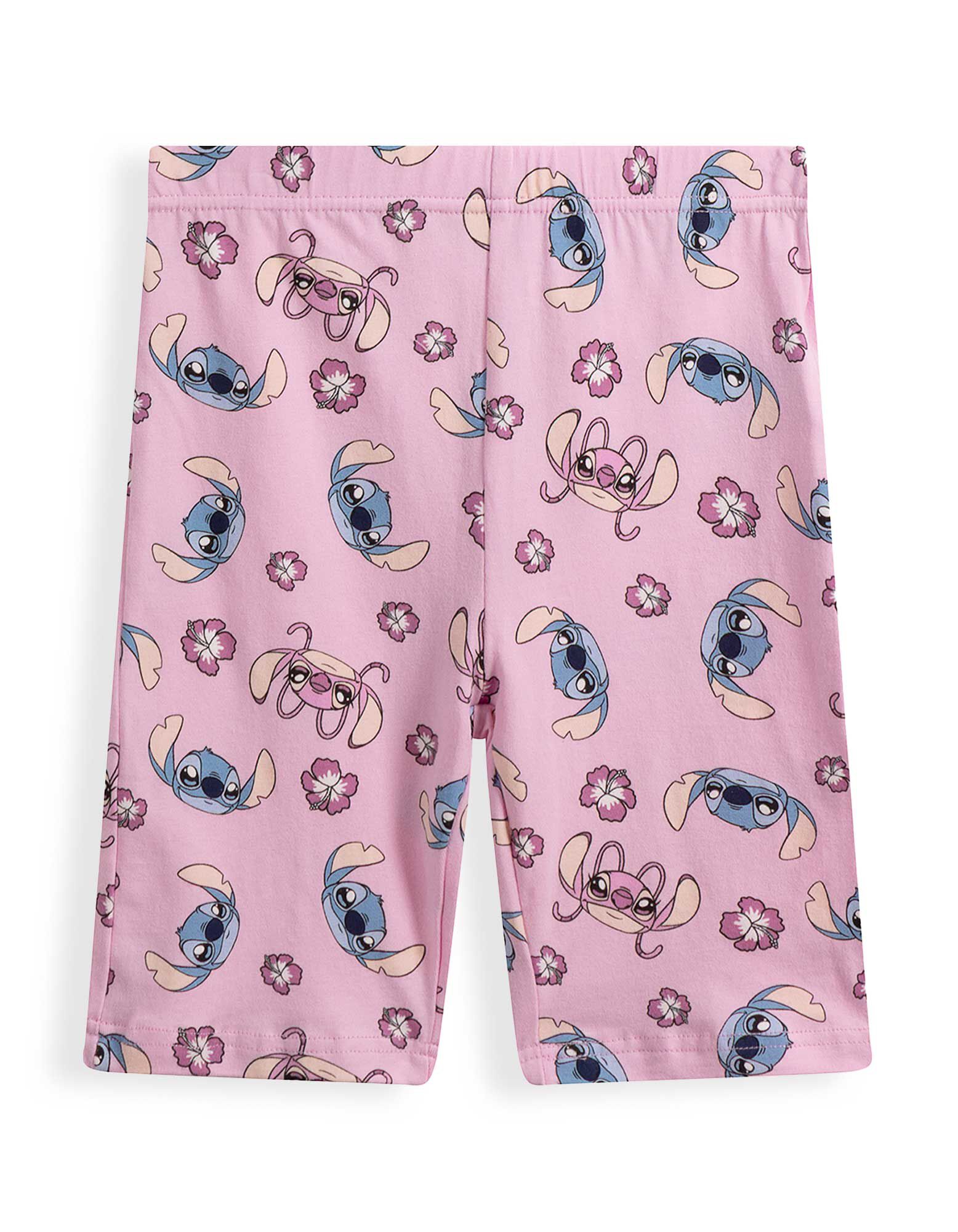 Set aus T-Shirt und Hose - Lilo & Stitch - Wei&szlig;