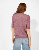 Cardigan - Knopfleiste - lila