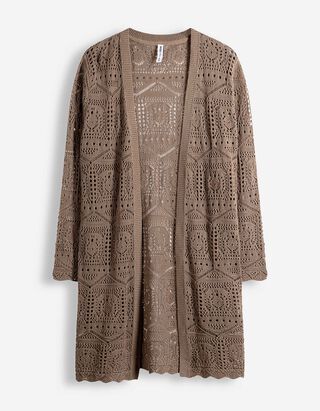 Cardigan - Lochspitze - beige