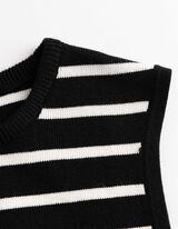 Gebreide top - Viscose - zwart