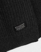 Žebrovaný pletený svetr - Hrubá pletenina - tmave seda