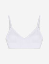 Bustier - Geribd - wit