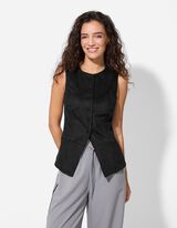 Gilet - Imitazione di camoscio - nero