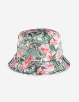 Cappello estivo - Fantasia floreale - verde