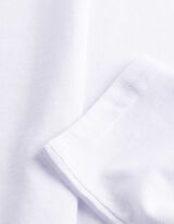 Langarmshirt - Rundhals-Ausschnitt - Wei&szlig;
