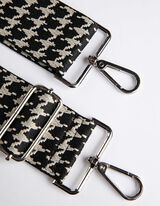 Ceinture de poche - Motif pied-de-poule - Noir