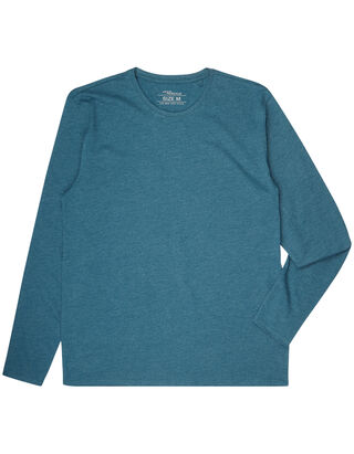 Herren Longsleeve in Melange-Optik