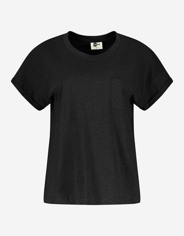 Damen T-Shirt - Brusttasche