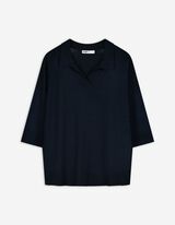Pullover - Viskose-Mix - dunkelblau