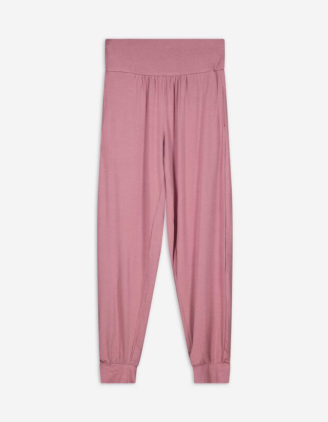 Jogpants - Viskose-Mix - rosa