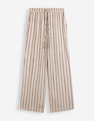 Hose - Leinen-Optik - Beige