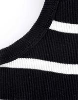 Midikleid - Seitenschlitz - schwarz