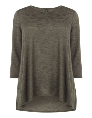 Damen Longsleeve in Melangeoptik