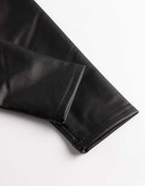 Leggings - Lederoptik - Schwarz